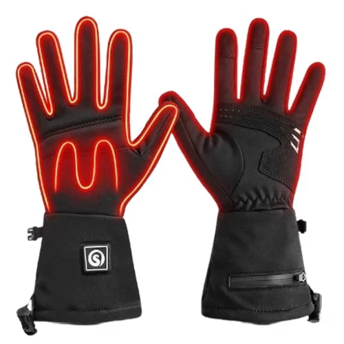 Gants chauffants fins avec grip