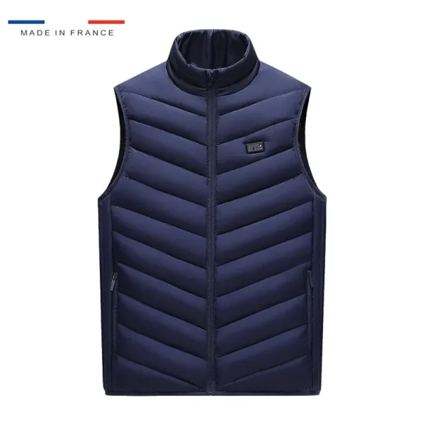 Gilet chauffant bleu