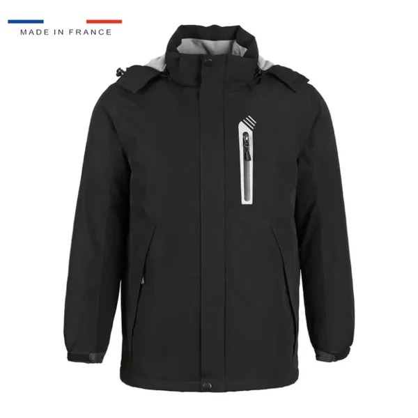 Veste chauffante parka noire