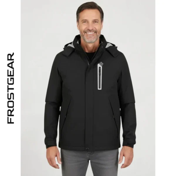 Veste chauffante parka noire